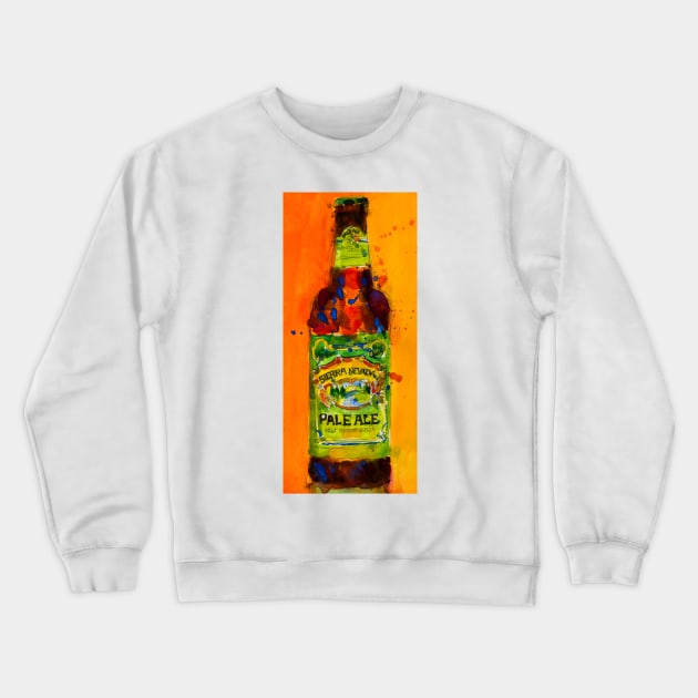 Sierra Nevada Pale Ale Beer Art Print from original Watercolor - Man Cave - College Dorm -Bar Art Crewneck Sweatshirt by dfrdesign